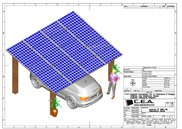 Layout gazebo fotovoltaico